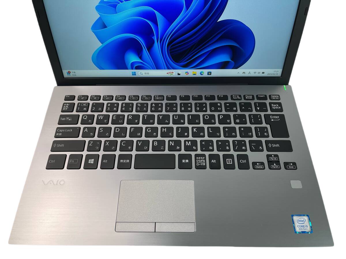 VAIO Pro PG VJPG11C11N ノートパソコン Intel Core i5-8250U 8GB/SSD256GB 指紋認(rèn)証 13.3型FHD Win11 送料無(wú)料 ビジネスノート SNN58-15