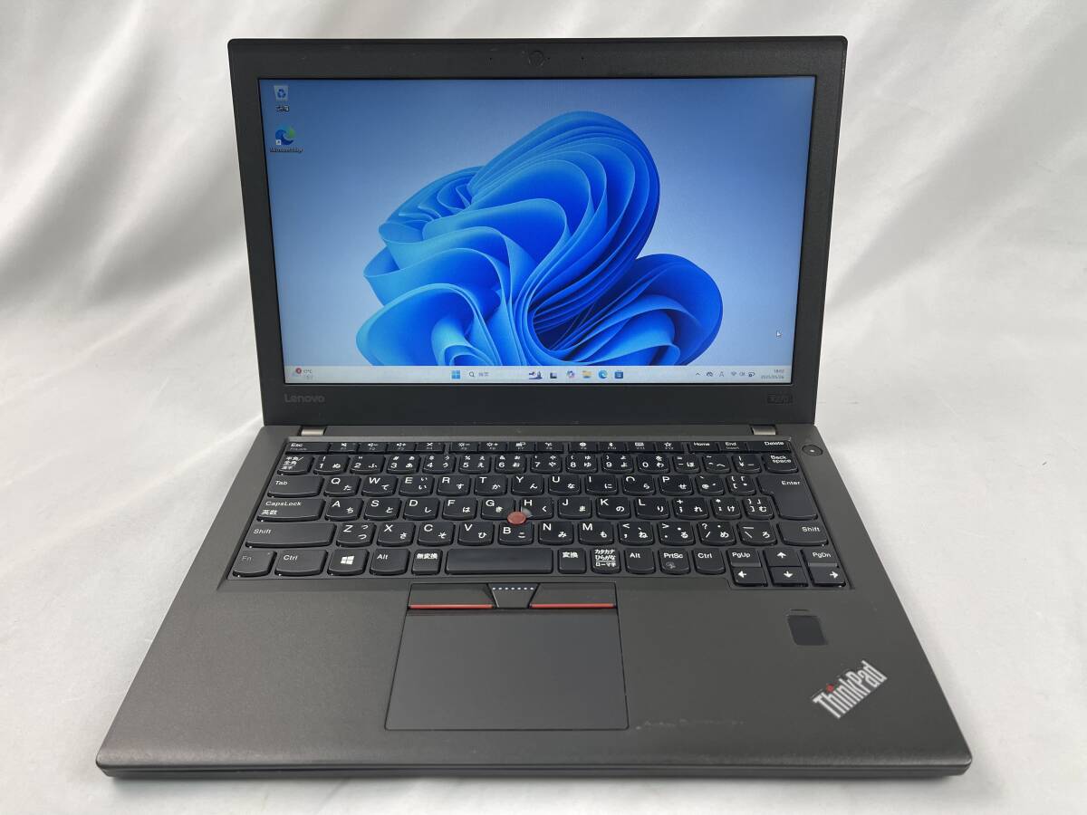 Lenovo ThinkPad X270 ノートパソコン 20HMA17700 Intel Core i3-7100U メモリ4GB/SSD256GB 指紋認(rèn)証 12.5型HD Win11 【ジャンク品】1882