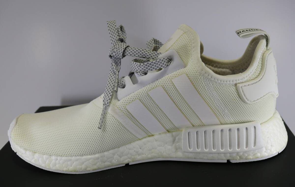 [adidas]NMDR1 RUNNER Triple White( White/White/White) S31508 размер 28cm US10 Adidas спортивные туфли бег обувь 