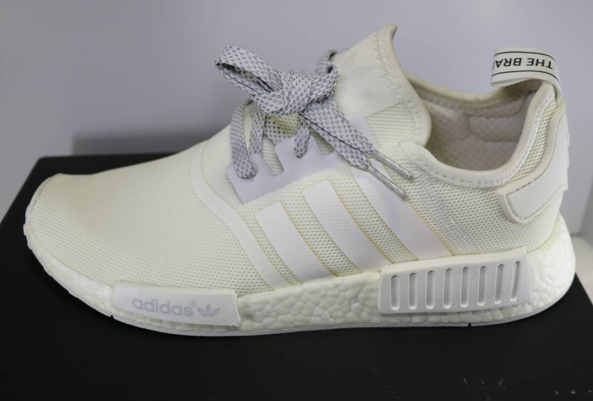[adidas]NMDR1 RUNNER Triple White( White/White/White) S31508 размер 28cm US10 Adidas спортивные туфли бег обувь 