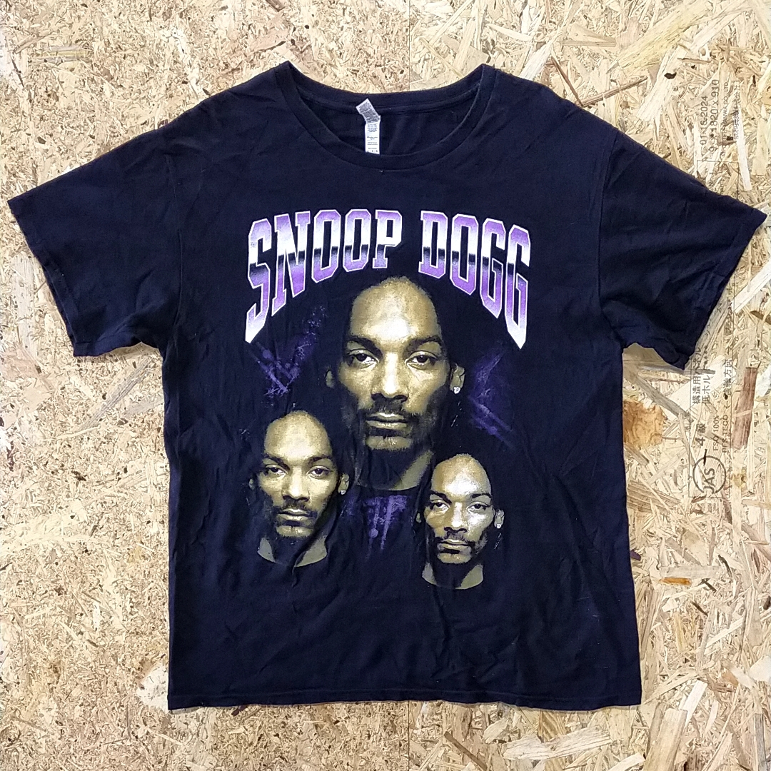 スヌープドッグ　半袖Tシャツ　L　snoop dogg　スリーフェイス　US古着　送料無料！　[094] _画像3