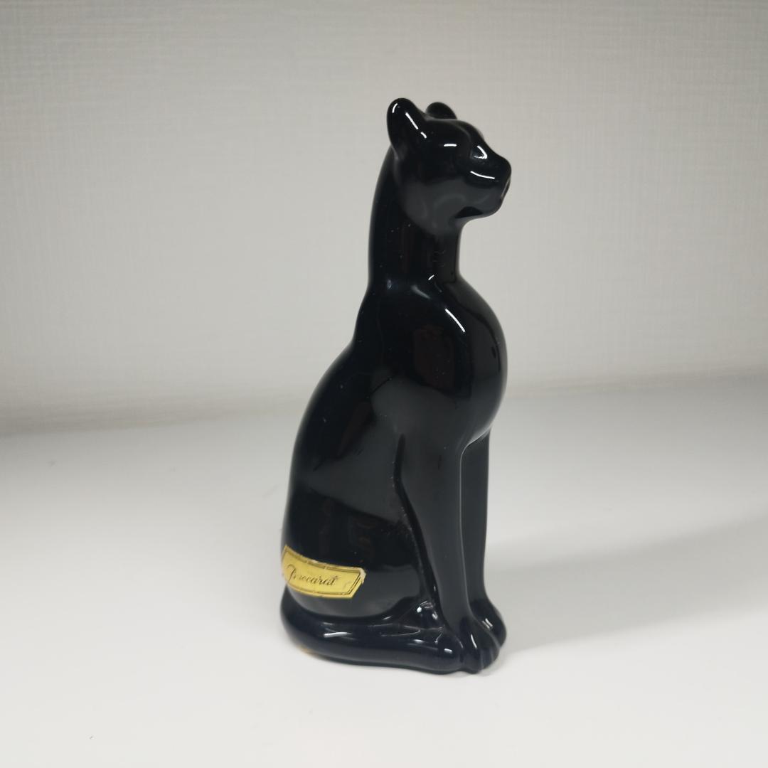 バカラ ブラッククリスタル 黒 猫 ガラス エジプト フィギュリン 美 f09O バカラ ブラッククリスタル 黒 猫 エジプト ガラス エジプシャン