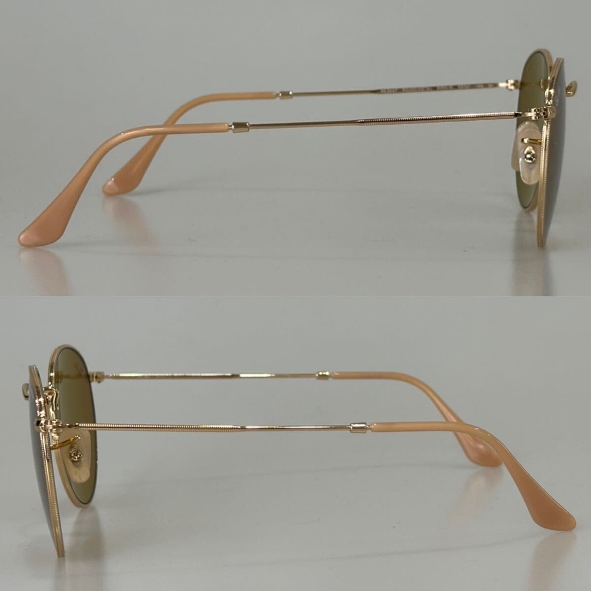 イタリア制レイバン ラウンドメタル 53㎜ アンバー ブラウン調(diào)光 EVOLVE RB3447-9064/4I 53□21 Ray-Ban アンバーチェンジャブル