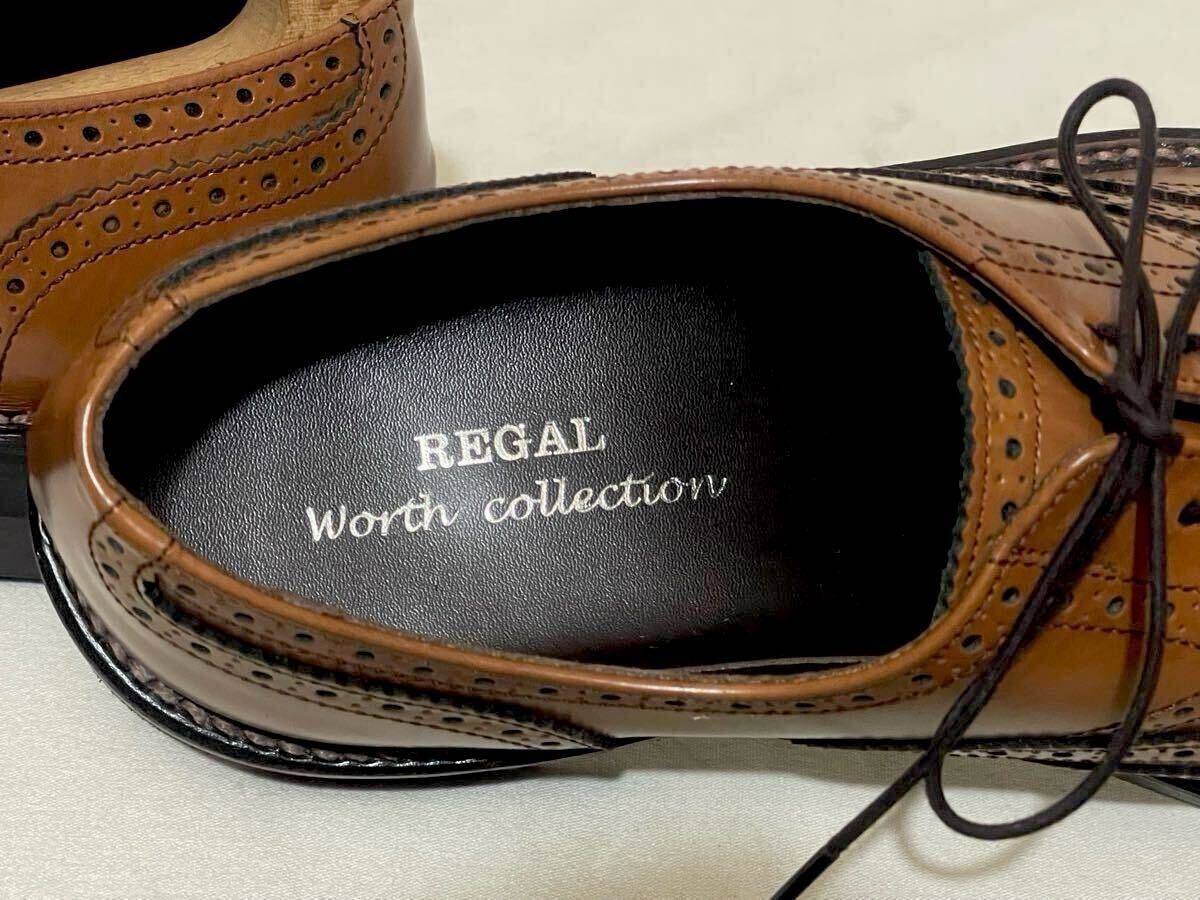 【極美品】REGAL リーガル ウィングチップ Worth collection レザー 內(nèi)羽根 サイズ25cm ビジネスシューズ ブラウン made in Japan 