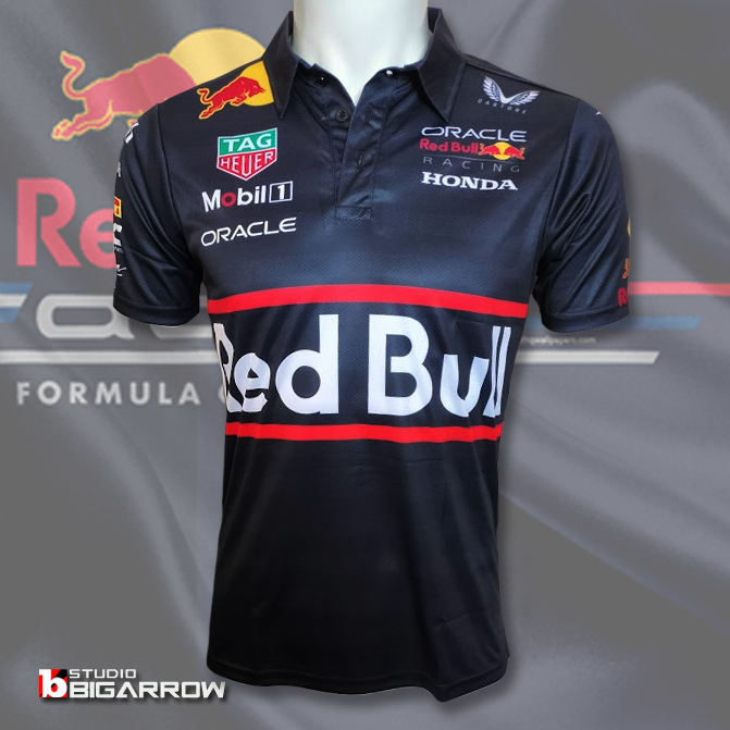 【2XLサイズ】オラクル レッドブル REDBULL F1チーム 2025レプリカピットシャツ フェルスタッペン 角田裕毅 ローソン アパレル