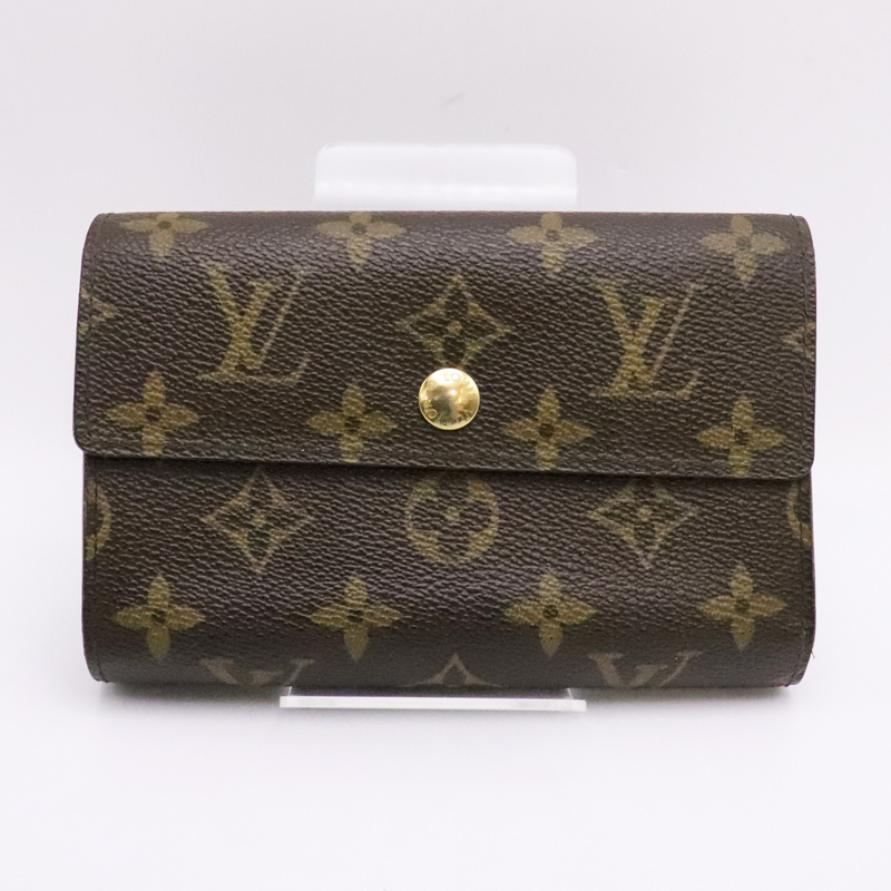 LOUIS VUITTON ルイヴィトン M60047 モノグラム ポルトフォイユ アレクサンドラ 三つ折り財布 大きめ 財布 中古 送料無料！