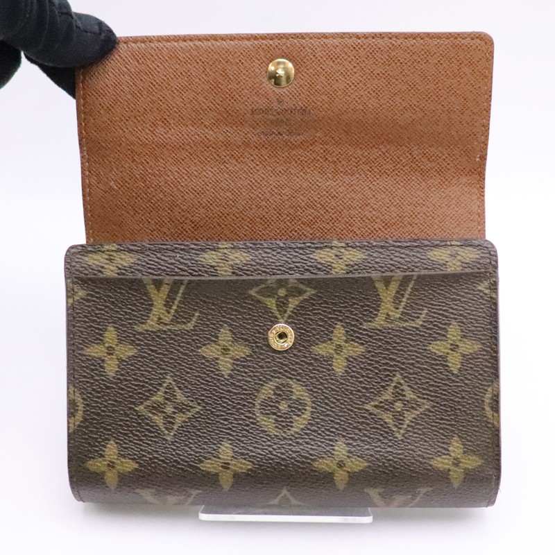 LOUIS VUITTON ルイヴィトン M60047 モノグラム ポルトフォイユ アレクサンドラ 三つ折り財布 大きめ 財布 中古 送料無料！