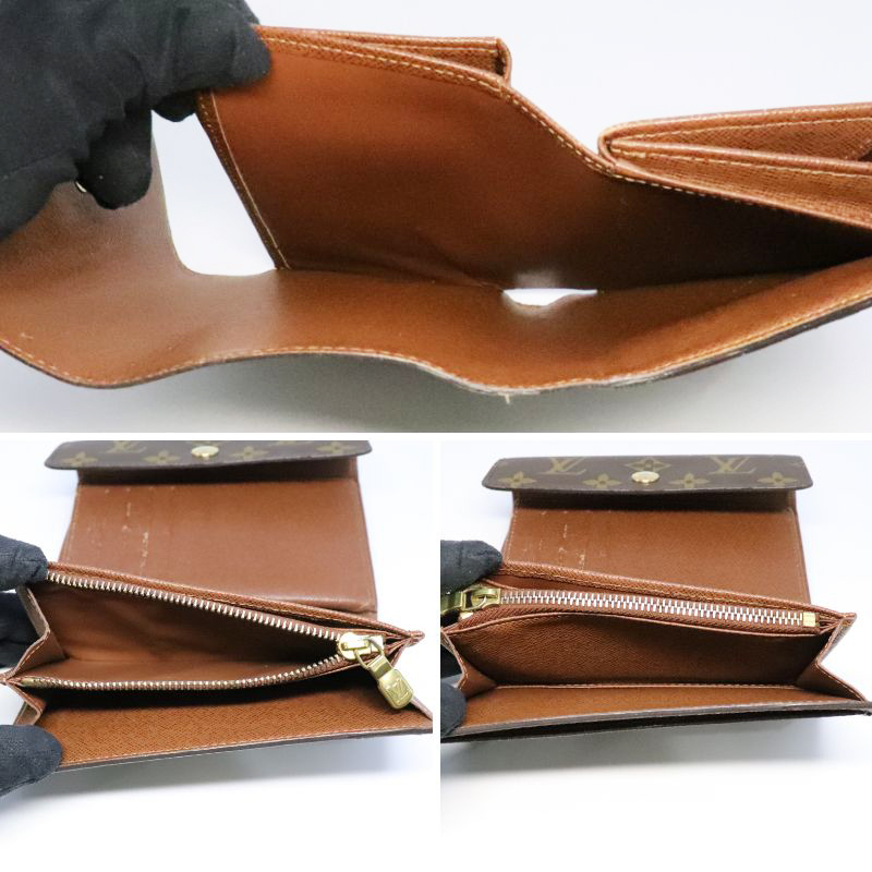 LOUIS VUITTON ルイヴィトン M60047 モノグラム ポルトフォイユ アレクサンドラ 三つ折り財布 大きめ 財布 中古 送料無料！