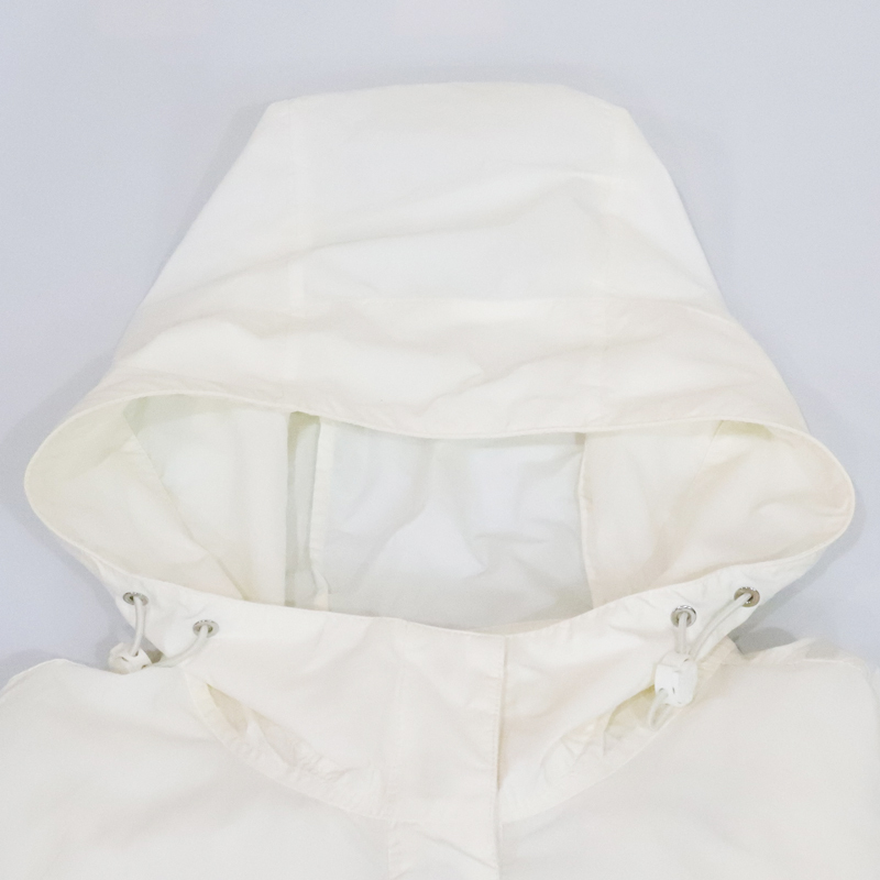 MONCLER モンクレール ナイロンジャケット ブルゾン フーディ レディース アウター Sサイズ ホワイト 白 中古 美品 送料無料!_画像5