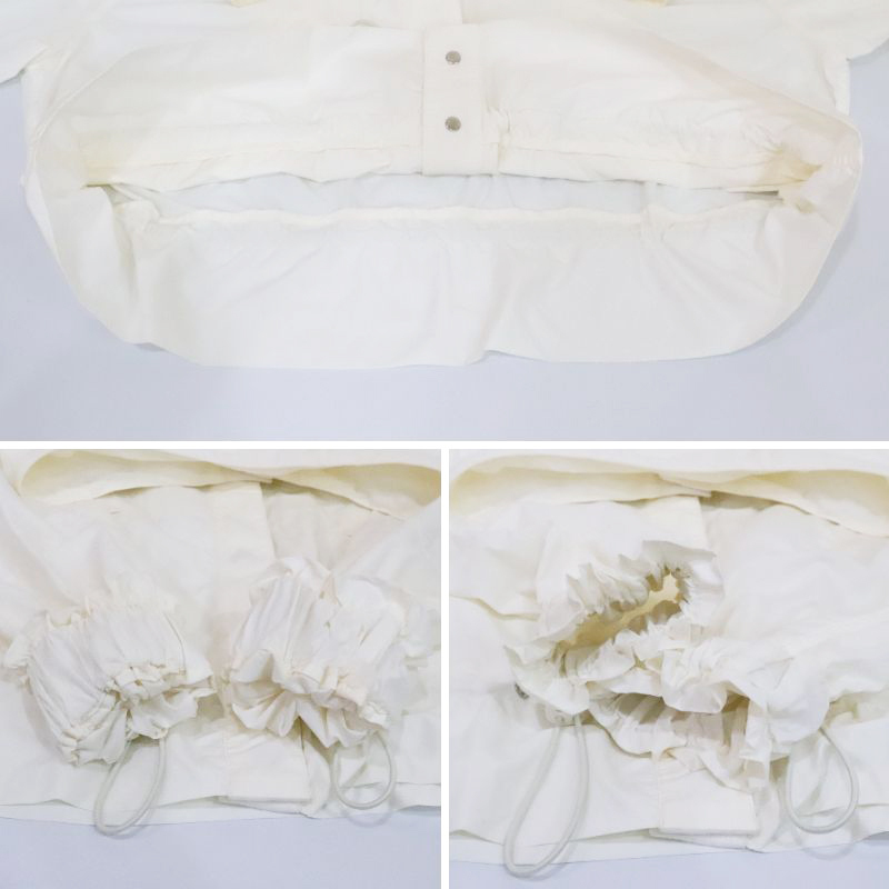 MONCLER モンクレール ナイロンジャケット ブルゾン フーディ レディース アウター Sサイズ ホワイト 白 中古 美品 送料無料!_画像8