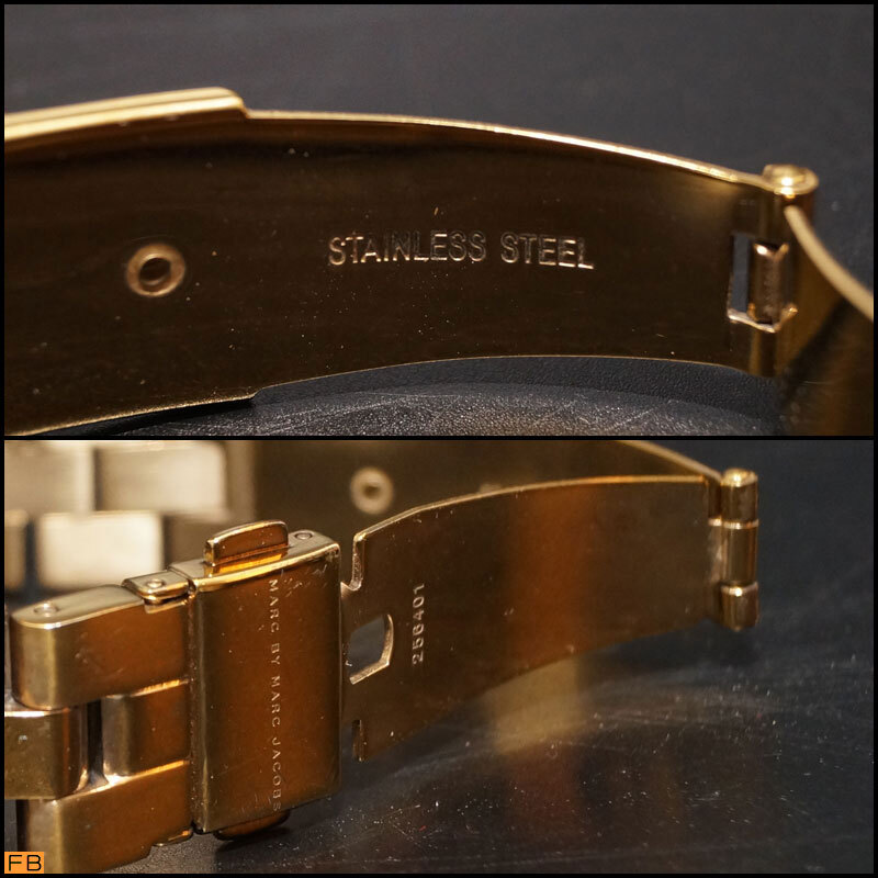 ye70-MARC BY MARC JACOBS マークジェイコブス腕時計 MBM3292 ヘンリースケルトン ゴールド クォーツ レディース