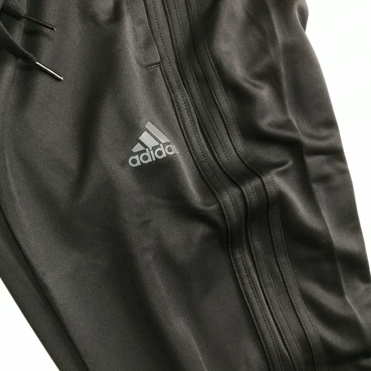 ◆J026新品【メンズM】黒 adidas アディダス 上下セット セットアップ フーディ ジャージ パンツ 三本ライン ロゴ プリント