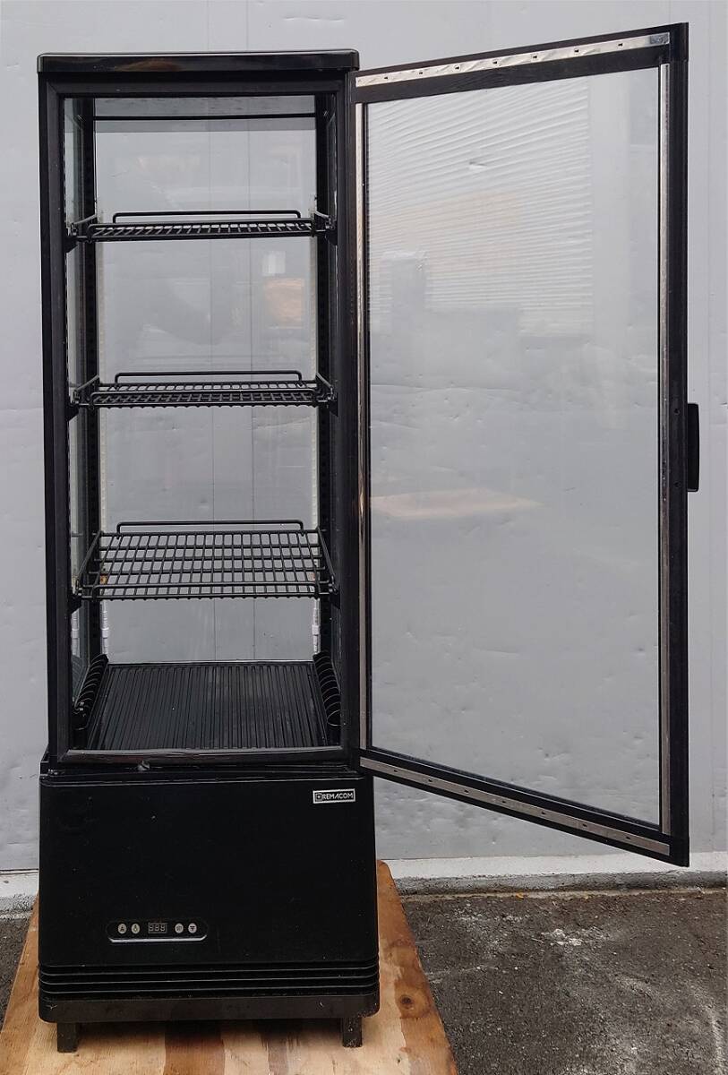 4面ガラス冷蔵ショーケース 100ｖ レマコム　R4G-105SLB 2021年