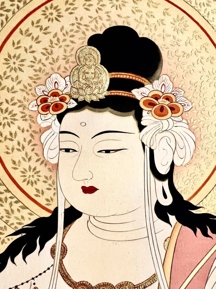 堂本印象 聖女観音 観音菩薩 聖観音 問わ 仏画 京都版画院 品川