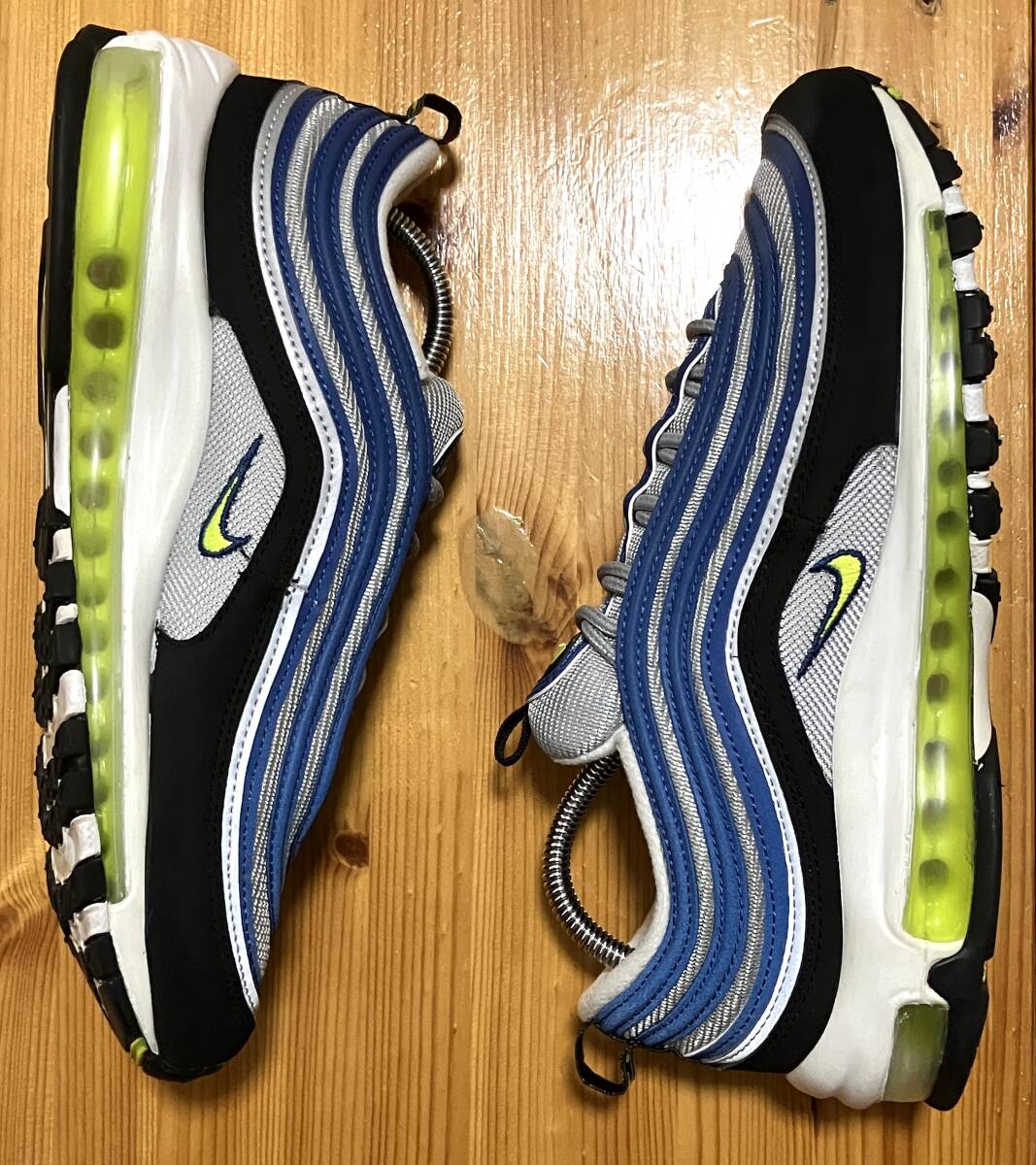 nike air max 97 og(atlantic blue) Nike 1997 год продажа иллюзия. Second цвет новейший переиздание модель чистка settled превосходный товар бесплатная доставка 