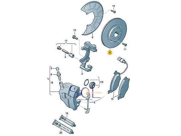HAPAD VW ワーゲン パサート 3C 357 362 365 フロント ブレーキローター 左右セット 1K0615301AA 18時まで即日出荷_画像2