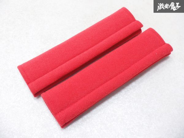[ новый товар ] ремень безопасности накладка плечо накладка Seatbelt Pad Z.S.S. ZSS Racing Div. подушка красный левый правый 2 шт. комплект универсальный товар наличие иметь!!