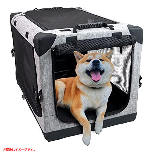 D6092YO ◆0530_1凹【アウトレット品】ペットケージ 折り畳み L Totoro ball PT-001 犬 貓 キャリー カート ケージ未使用 ペット用品