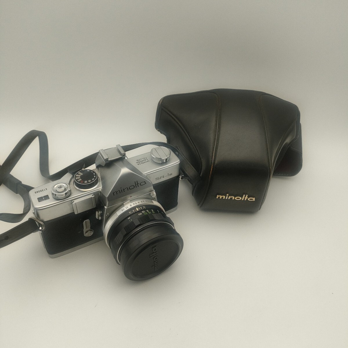 ★MINOLTA SR-1S フィルムカメラ 動(dòng)作未確認(rèn) カメラケース付き
