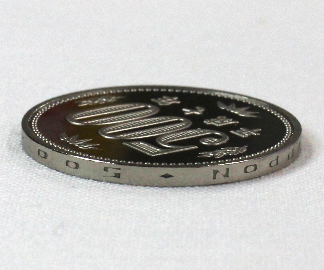 側面逆打ち/完全未使用！極上美品！500円硬貨/プルーフ貨幣/平成