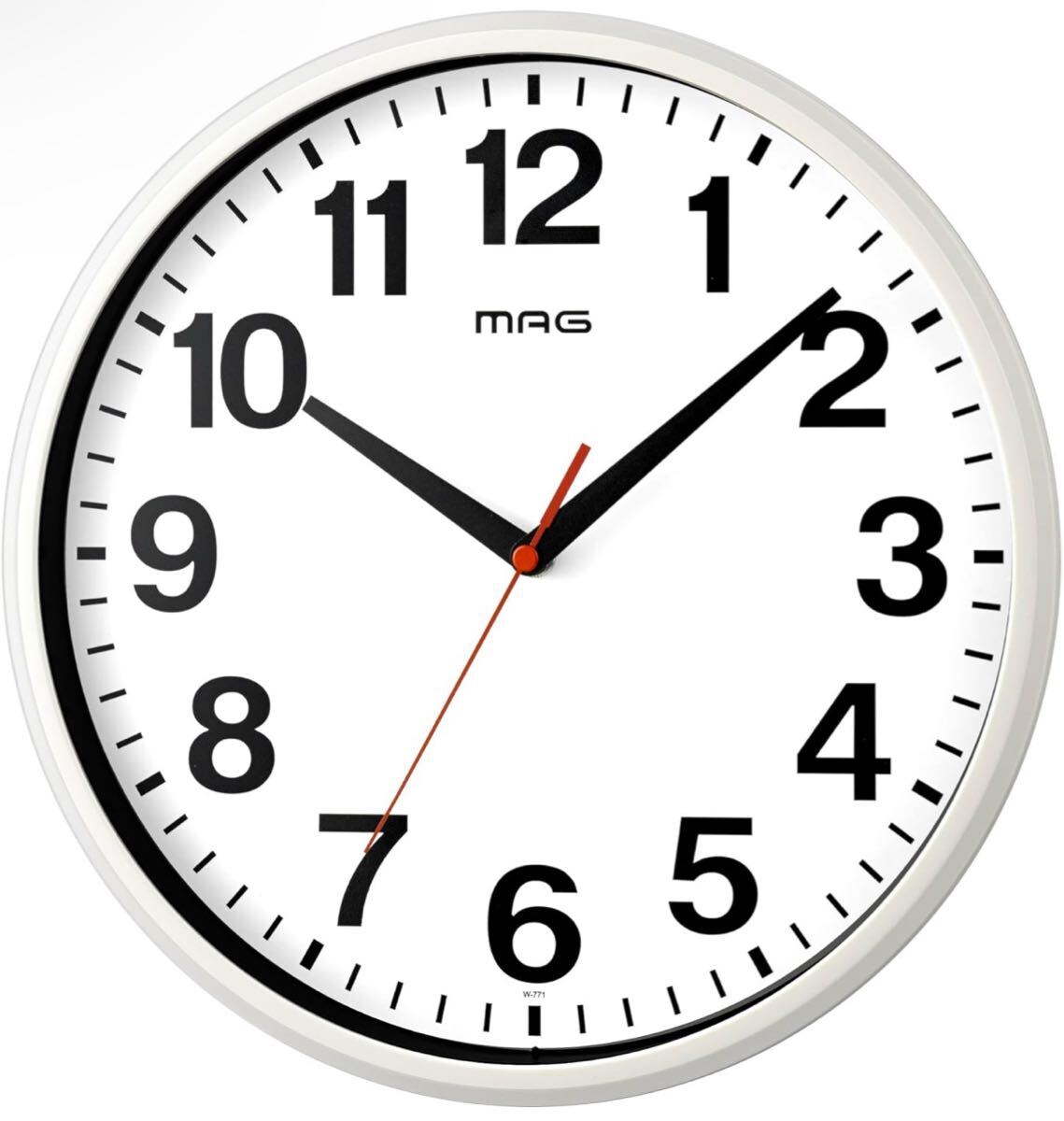 MAG(マグ) 掛け時計 アナログ シューレ 靜音 連続秒針 W-771