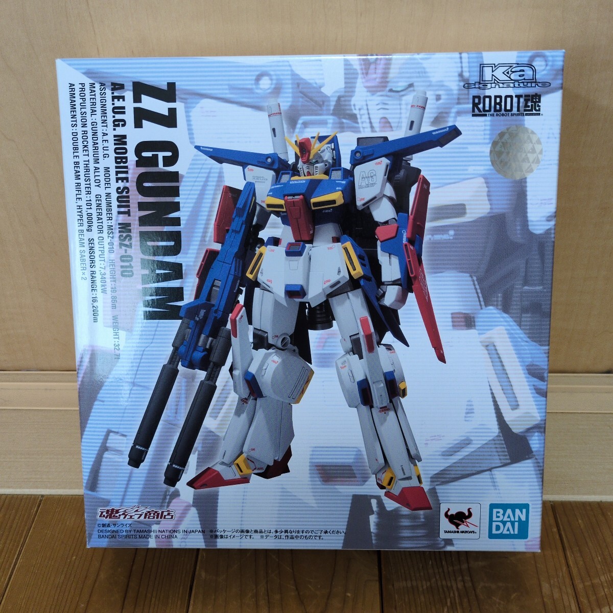 開封品　ROBOT魂 (Ka signature) 　 ZZガンダム 　魂ウェブ商店 　機(jī)動戦士ガンダムZZ