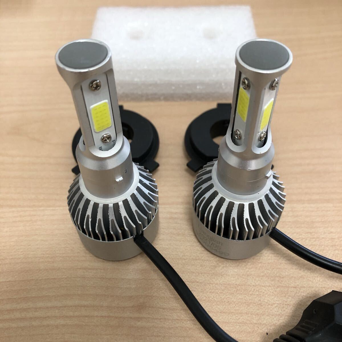 【最終価格】ヘッドライトバルブ　H4 LED 　6000k 2個(gè)1臺(tái)分バイクにも　b