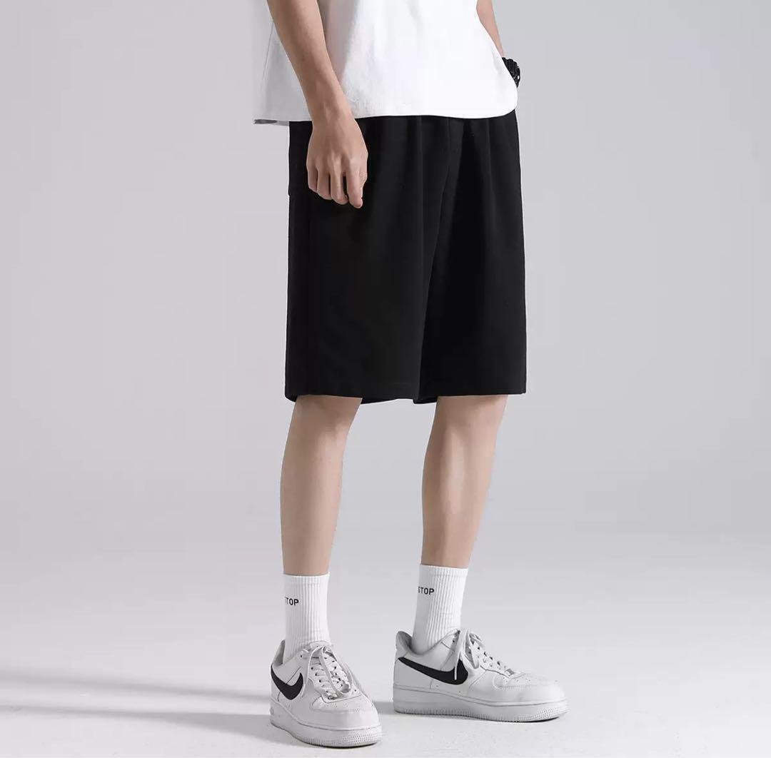 シンプル 無(wú)地 ショートパンツ ショーツ XLサイズ グレー 男女兼用 新品