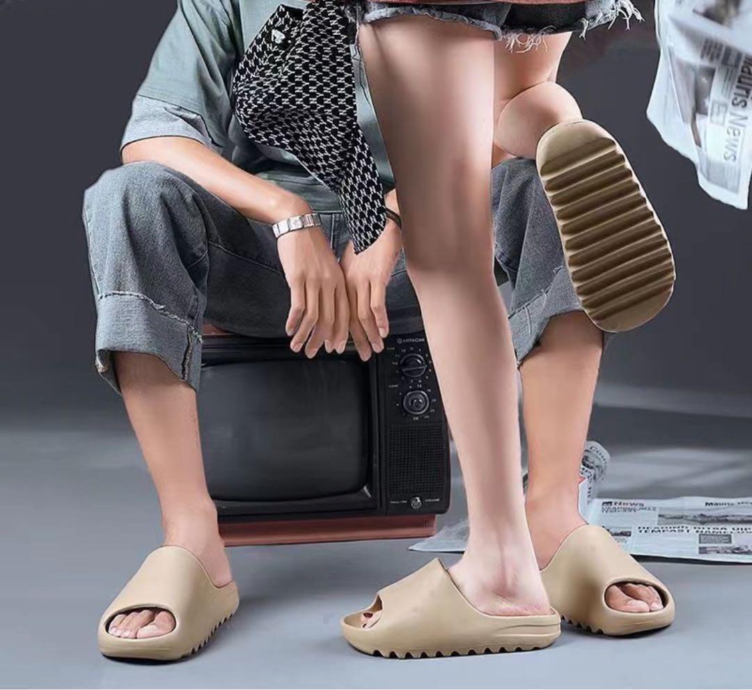 толщина низ пляжные шлепанцы шлепанцы для душа машина m сандалии сандалии Brown бежевый 26cm новый товар