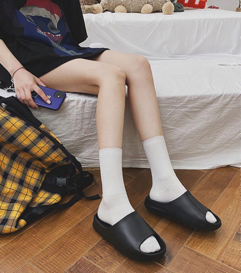  пляжные шлепанцы шлепанцы для душа машина m сандалии черный 23.5cm новый товар 