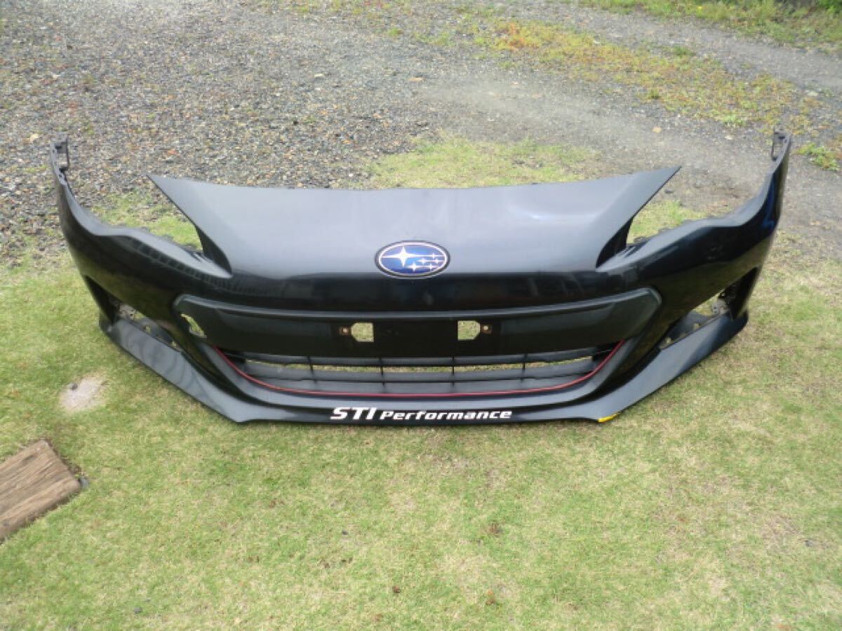  Subaru BRZ ZC6 предыдущий период передний бампер ( темно-серый * металлик ) трещина, царапина есть 