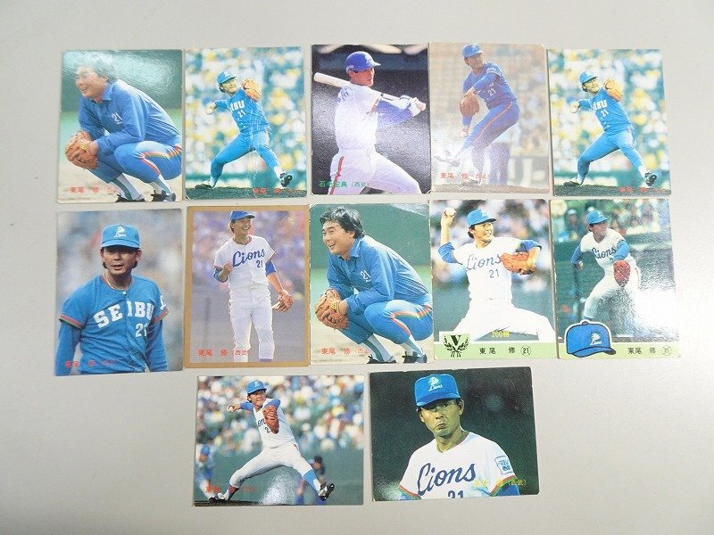 公式通販 - 人気アイテム多数 1984-87年 カルビープロ野球カード 12枚 西武ライオンズ 東尾修 1980-1989年