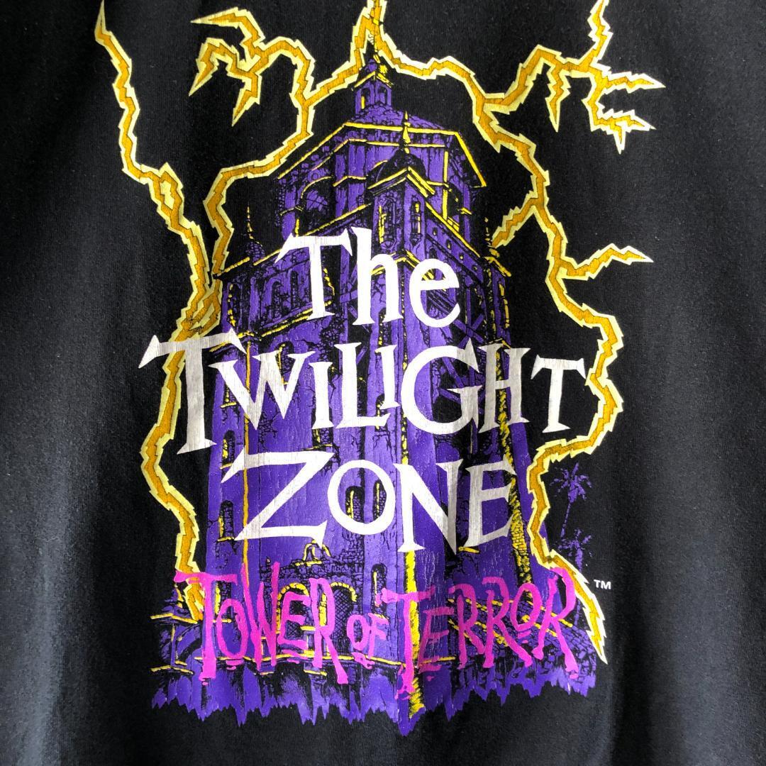 XZ219 90s tower ob Teller twilight Zone футболка Disney б/у одежда Vintage официальный черный S