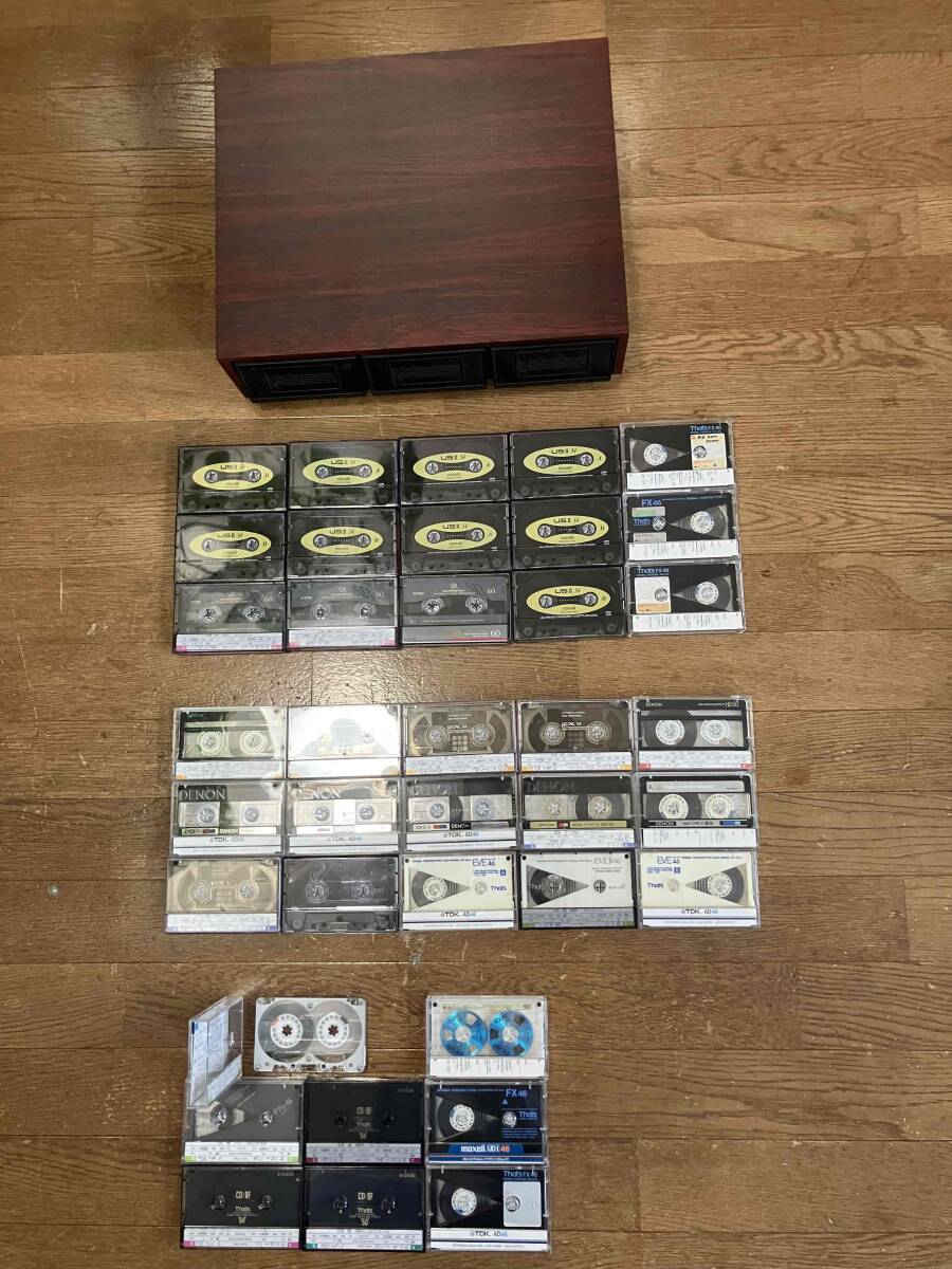 ★レアな物含む　使用済みカセットテープ38本とカセットケース④★DENON maxell TEAC That`s SONY　TDK 等