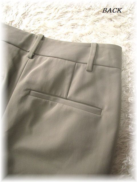 送料無料*セオリーリュクス/theory luxe*裾元ボタンデザインクロップドパンツ/ストレッチ素材/コットンナイロン/ウォッシャブル/036