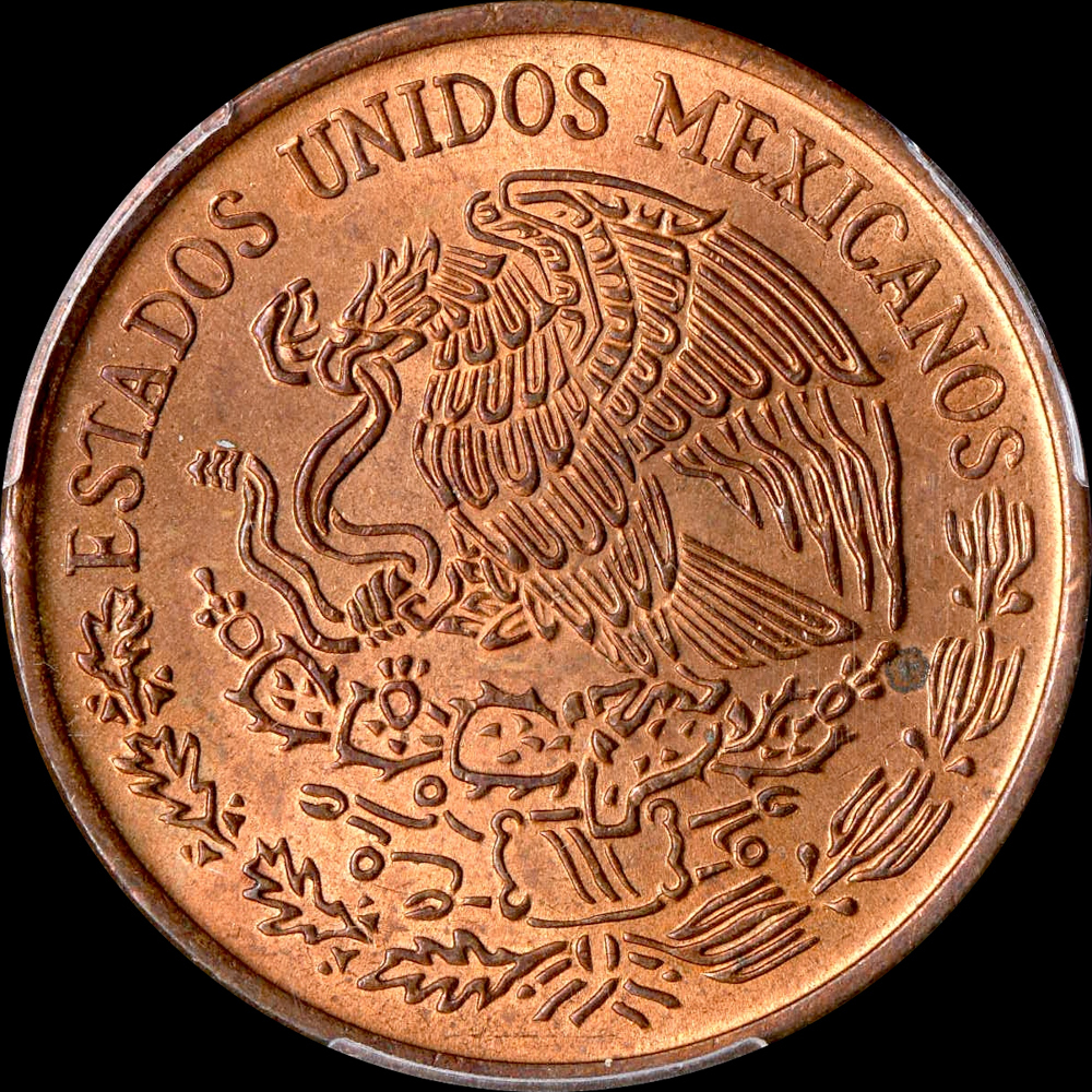 ☆土終 【PCGS MS65RB】1973-Mo メキシコ 20C銅貨 完全未使用 ☆土終 【PCGS MS65RB】1973-Mo メキシコ 20C銅貨 完全未使用