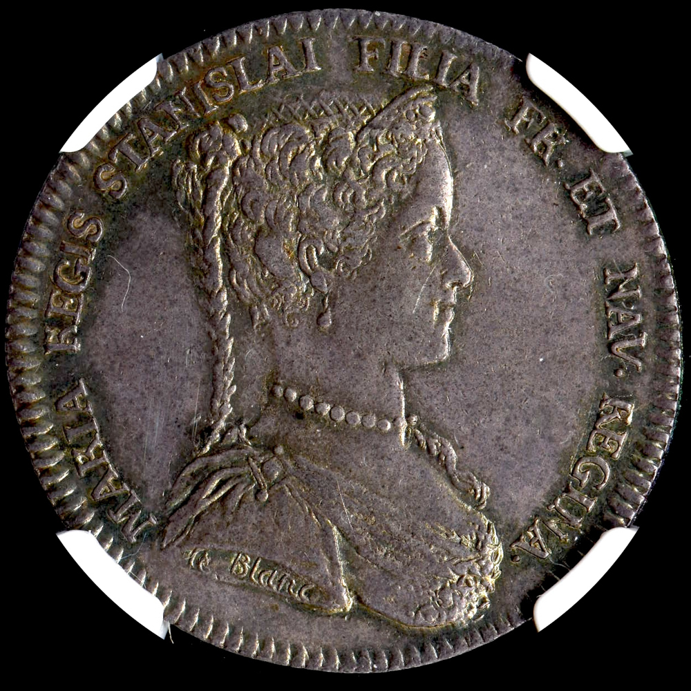 ☆日終 【NGC AU55 超希少品】1726 フランス マリー・レシンスカ