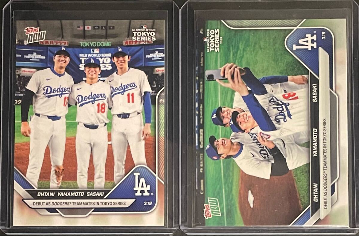 大谷 翔平 山本 由伸 佐々木 朗希 Topps Now Tokyo Series SSP 1 大谷 翔平 山本 由伸 佐々木 朗希 Topps Now Tokyo Series SSP 1