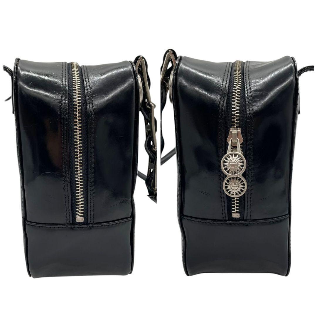 VERSACE ヴェルサーチ　ハンドバッグ　トートバッグ　黒　サンバースト　k5