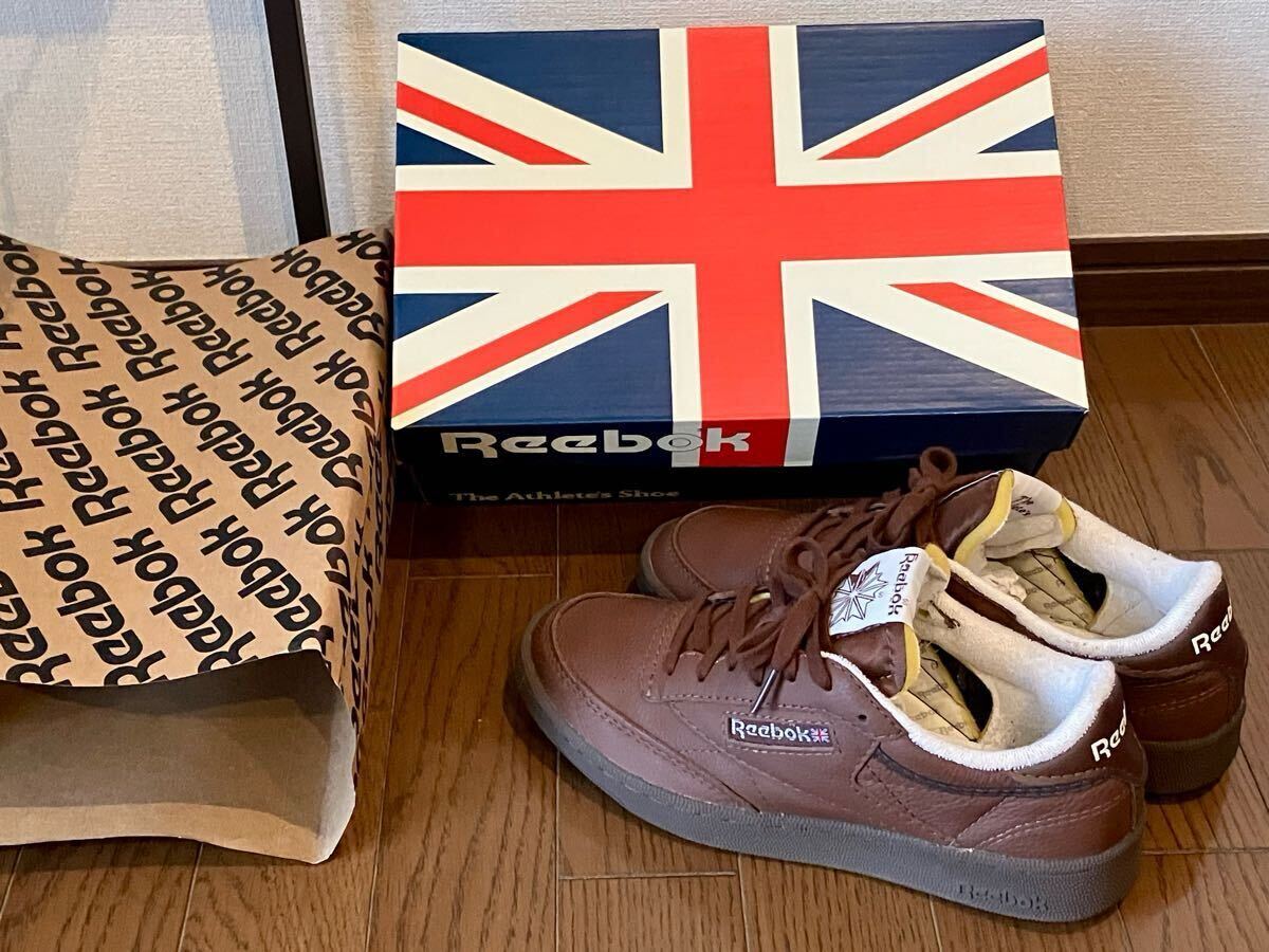  обычная цена 14300 Reebok Club C Club C 85 Vintage 26.5cm темно-коричневый кожа натуральный кожа Reebok мужской Club si- Vintage 