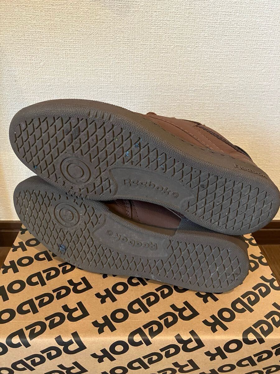  обычная цена 14300 Reebok Club C Club C 85 Vintage 26.5cm темно-коричневый кожа натуральный кожа Reebok мужской Club si- Vintage 
