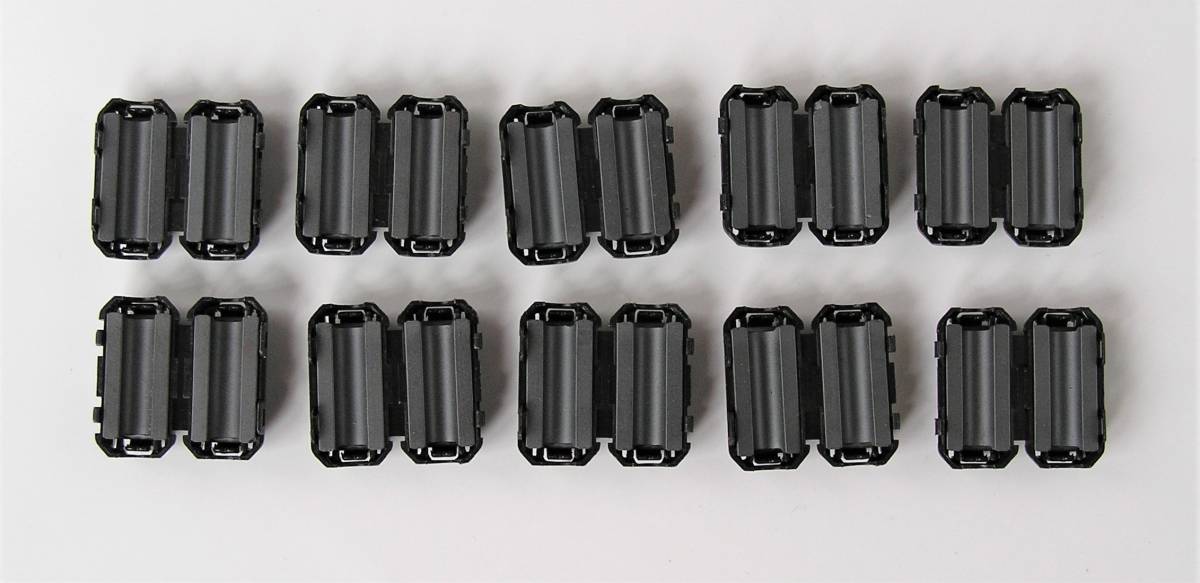 ノイズ 除去 部品 フェライト コア ヒンジ式 内径 5mm 10個 セット ノイズ フィルター_画像2