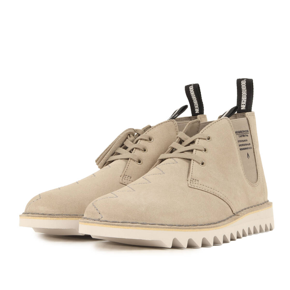 【新品】NEIGHBORHOOD ネイバーフッド サイズ:41 1/2(26.5cm) / 24SS Clarks シャークソール デザートブーツ (Desert NBHD) ベージュ