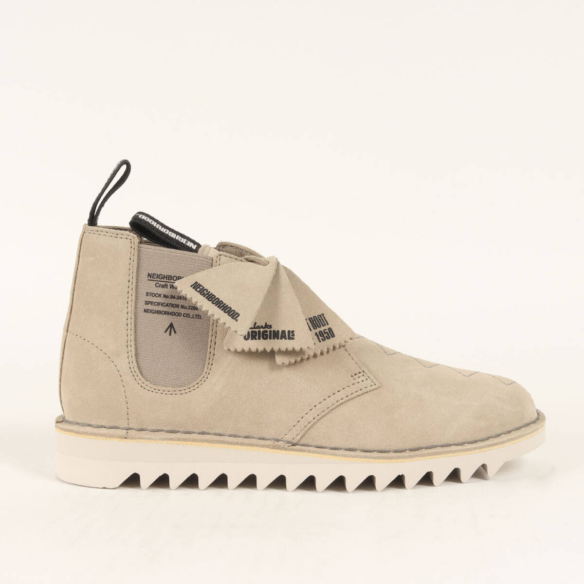【新品】NEIGHBORHOOD ネイバーフッド サイズ:41 1/2(26.5cm) / 24SS Clarks シャークソール デザートブーツ (Desert NBHD) ベージュ