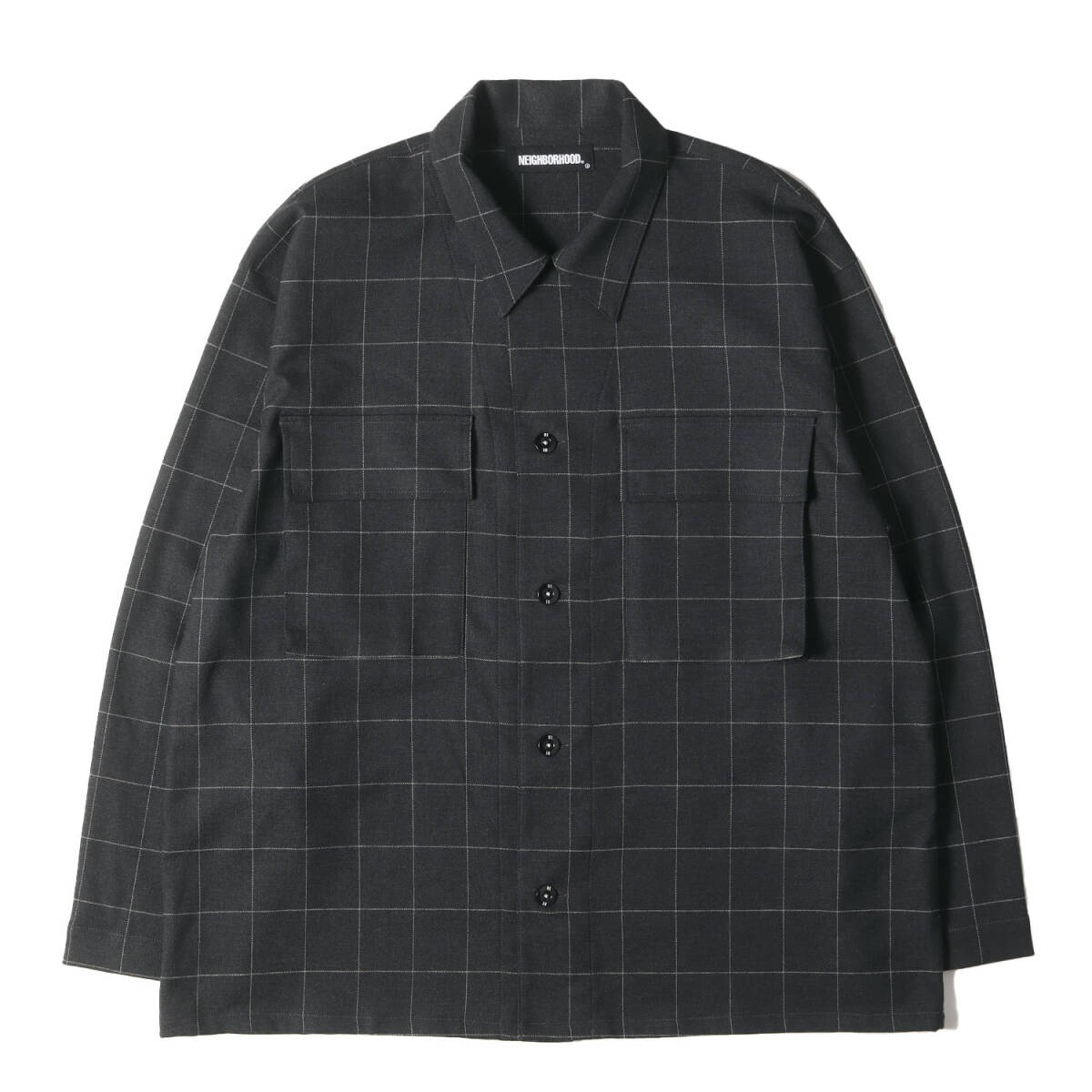 【美品】NEIGHBORHOOD ネイバーフッド シャツ サイズ:L / 20AW グリッド柄 ストレッチ BDU シャツジャケット (GRID. BDU / ER-SHIRT. LS)