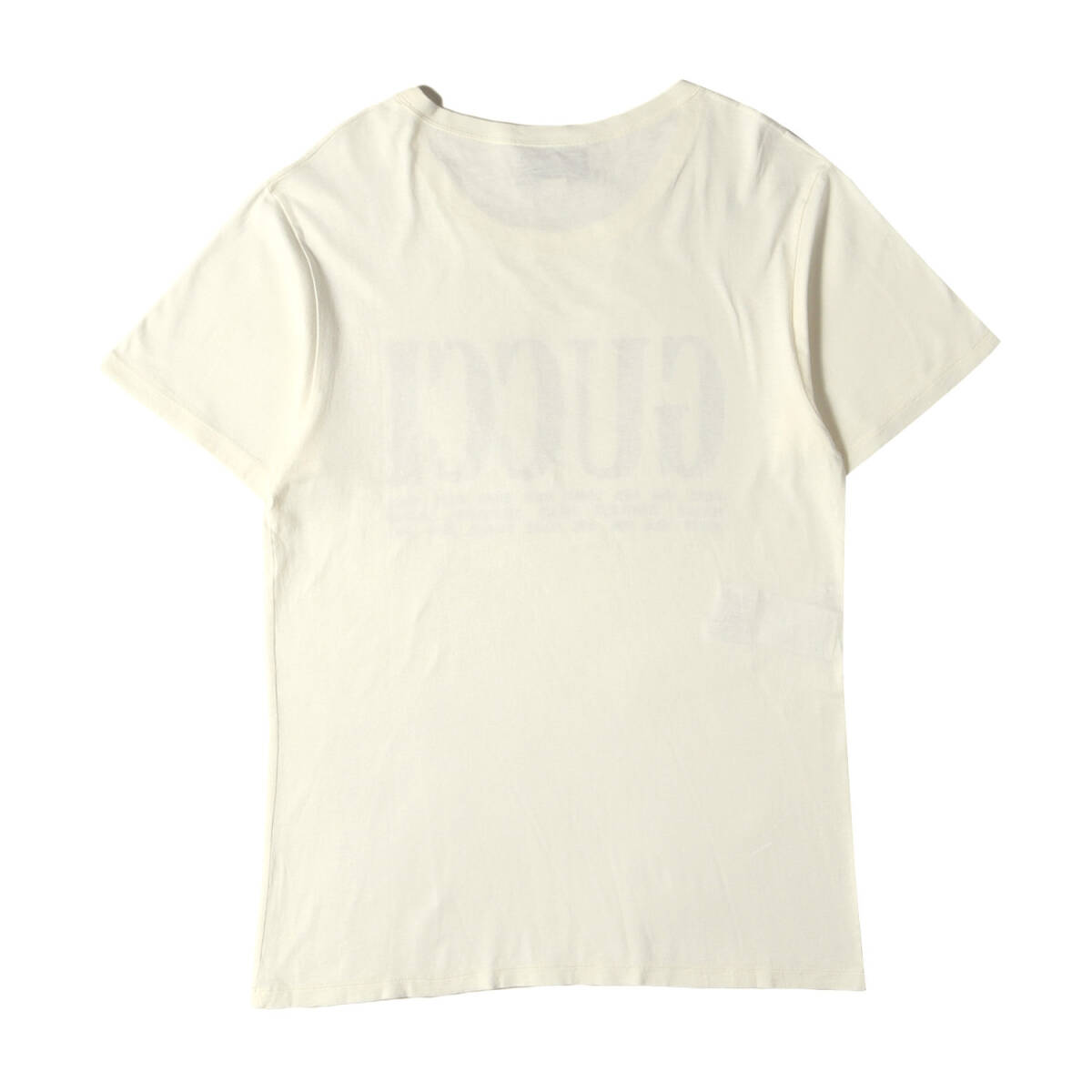 GUCCI グッチ Tシャツ サイズ:M / シティ ロゴ Tシャツ (Cities Logo Print Tee 492347 X3M22) / アイボリー / トップス カットソー 半袖