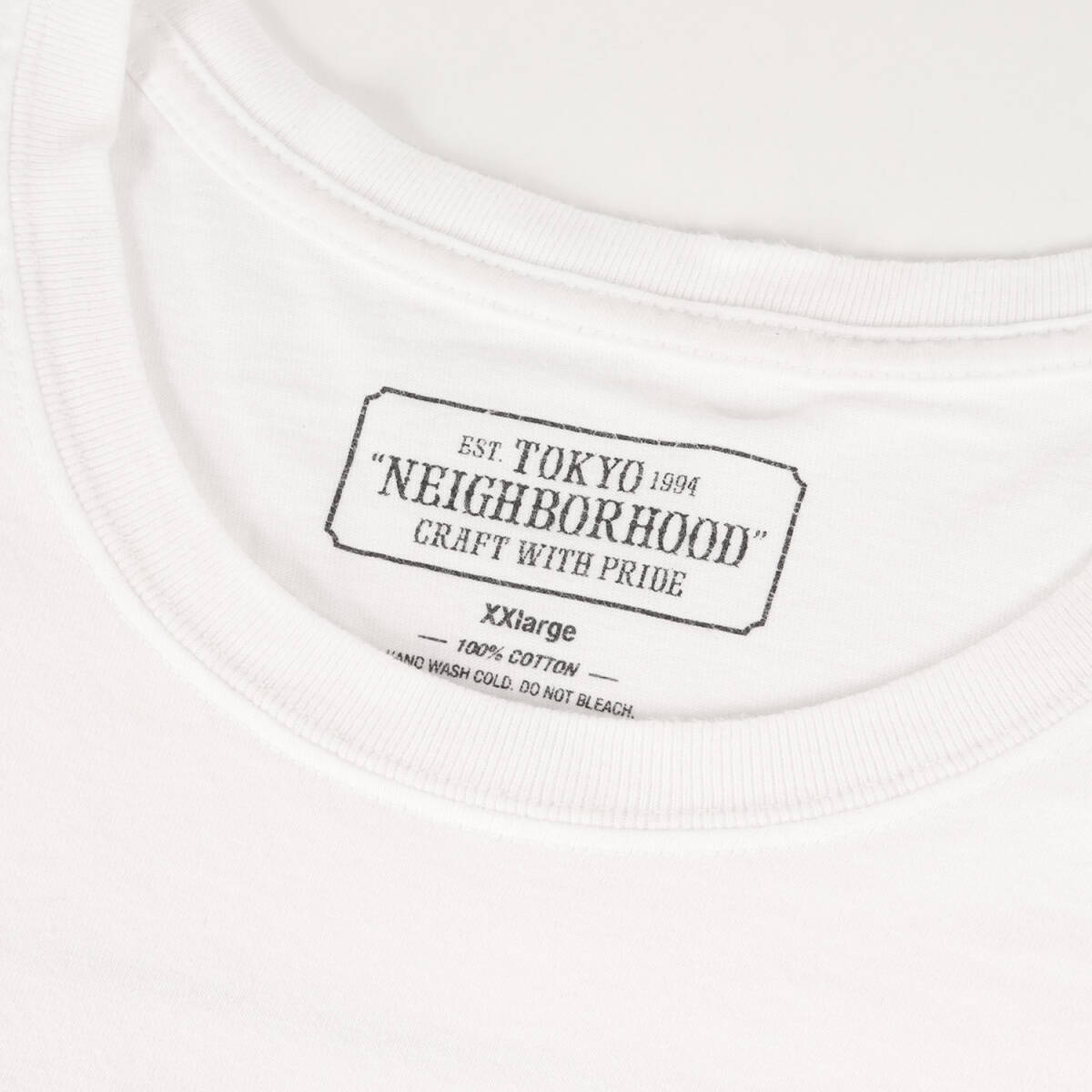 NEIGHBORHOOD ネイバーフッド Tシャツ サイズ:XXL / ブランドロゴ ロングスリーブ Tシャツ / ホワイト 白 / トップス カットソー