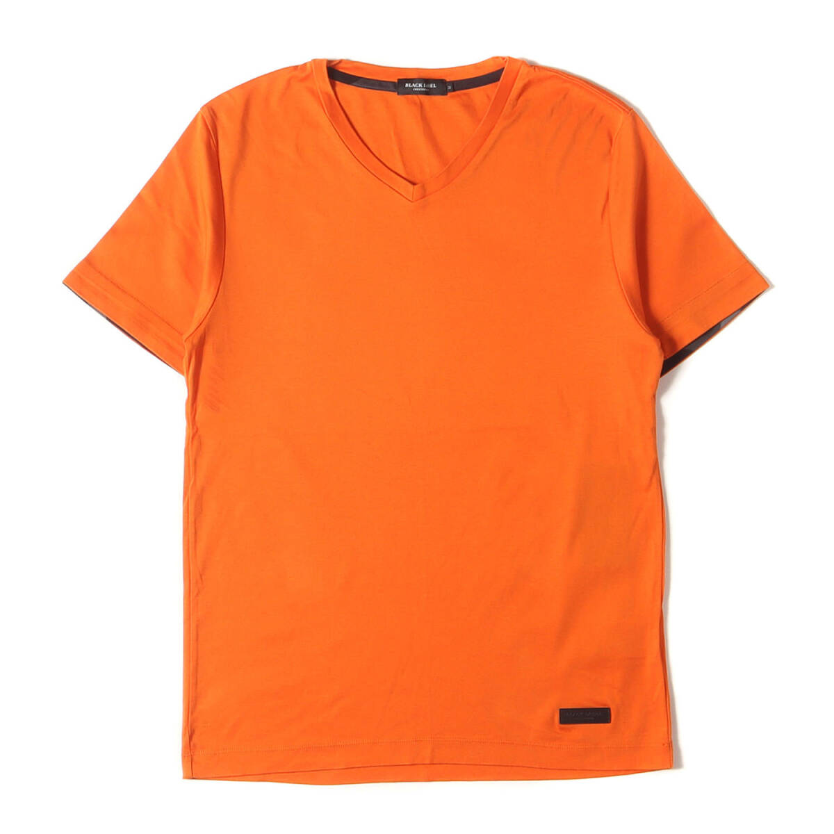 BLACK LABEL CRESTBRIDGE ブラック レーベル クレストブリッジ Tシャツ サイズ:M / Vネック プレーン Tシャツ / MADE IN JAPAN / オレンジ