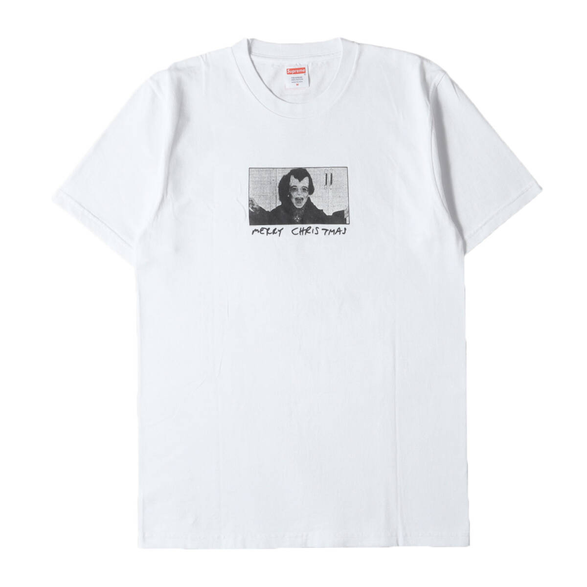 Supreme Supreme футболка размер :M / Рождество модель вырез лодочкой футболка (Merry Xmas Tee) / белый / tops cut and sewn 