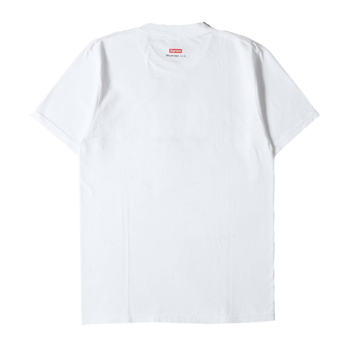 Supreme Supreme футболка размер :M / Рождество модель вырез лодочкой футболка (Merry Xmas Tee) / белый / tops cut and sewn 